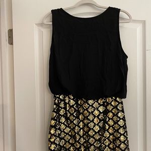 Black Fashion Club sequin Tank Dress